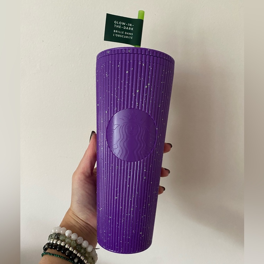 Starbucks 2024 🔮 Halloween 👻 Cold Cup Purple and Green Glow in the Dark Large